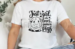 Just a Girl Who Loves Guinea Pigs SVG Product Image 4
