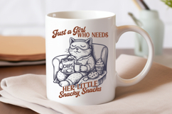 Snacky Snacks Cat SVG PNG | Just a Girl Who Needs Snacks Product Image 3