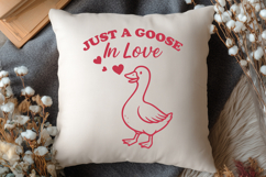 Goose Love SVG PNG | Just a Goose in Love, Cute Romantic Art Product Image 2