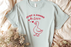 Goose Love SVG PNG | Just a Goose in Love, Cute Romantic Art Product Image 3