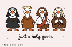 Just a Holy Goose PNG, Funny Religious Goose Sublimation Product Image 2