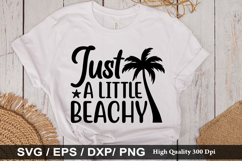 Just a Little Beachy SVG - Beach Design Product Image 1