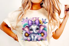 Just A Little Moody Elephant PNG, Cute Baby Elephant PNG Product Image 1