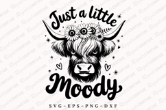 Highland Cow With Flower Crown Just A Little Dramatic Design Product Image 1