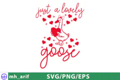You’re My Favorite Goose SVG Cute Valentine Goose Love Product Image 1