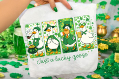 St Patrick's Day Goose PNG, Funny Goose PNG, Lucky Goose PNG Product Image 3