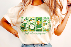 St Patrick's Day Goose PNG, Funny Goose PNG, Lucky Goose PNG Product Image 4