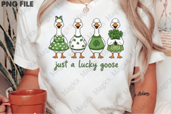 Just a Lucky Goose St Patricks Day Png Product Image 2
