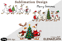 Just a Jolly Goose,Christmas Goose PNG Product Image 1