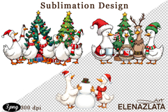 Just a Jolly Goose,Christmas Goose PNG Product Image 1