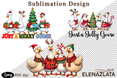 Just a Jolly Goose,Christmas Goose PNG Product Image 1
