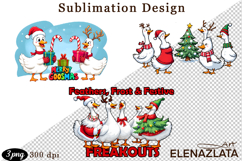 Just a Jolly Goose,Christmas Goose PNG Product Image 1