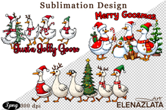 Just a Jolly Goose,Christmas Goose PNG Product Image 1