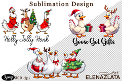 Just a Jolly Goose,Christmas Goose PNG Product Image 1