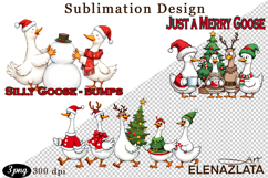 Just a Jolly Goose,Christmas Goose PNG Product Image 1