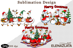 Just a Jolly Goose,Christmas Goose PNG Product Image 1