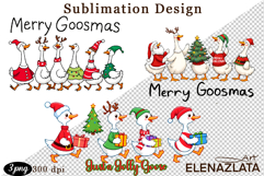 Just a Jolly Goose,Christmas Goose PNG Product Image 1