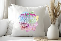 Just A Mom Trying To Not Raise Little Sublimation PNG Product Image 3