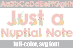 Just a Nuptial Note Color Font Product Image 1