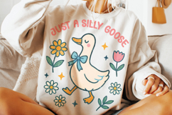 Just A Silly Goose Png, Funny Goose PNG, Cute Goose PNG Product Image 3