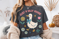Just A Silly Goose Png, Funny Goose PNG, Cute Goose PNG Product Image 4