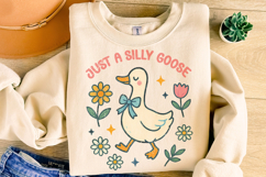Just A Silly Goose Png, Funny Goose PNG, Cute Goose PNG Product Image 1