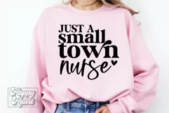 Just A Small Town Nurse SVG Nurse Mode PNG Registered Nurse Product Image 1