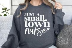 Just A Small Town Nurse SVG Nurse Mode PNG Registered Nurse Product Image 3