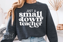 Just A Small Town Teacher SVG PNG - Floral Teacher Shirt Product Image 5
