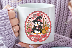 Just A Spooky Girl PNG, Retro Halloween Sublimation Product Image 4
