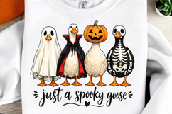 Just a Spooky Goose PNG, Funny Halloween Goose Png Product Image 1
