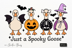 Just a Spooky Goose Halloween PNG Product Image 4