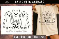 Just a Spooky Paw Halloween dogs SVG Funny designs 