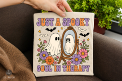 Just a Spooky Soul in Therapy Png,Halloween Ghost Design Product Image 1