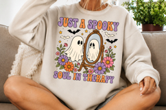 Just a Spooky Soul in Therapy Png,Halloween Ghost Design Product Image 2