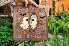 Just a Spooky Soul in Therapy Png,Halloween Ghost Design Product Image 3