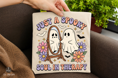Just a Spooky Soul in Therapy Png,Halloween Ghost PNG Product Image 1