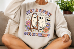 Just a Spooky Soul in Therapy Png,Halloween Ghost PNG Product Image 3