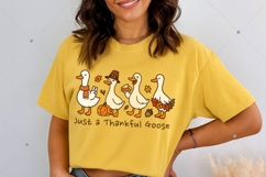 Just a Thankful Goose PNG, Funny Thanksgiving Sublimation Product Image 3