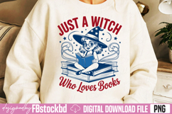 Just A Witch Who Loves Books PNG Product Image 3
