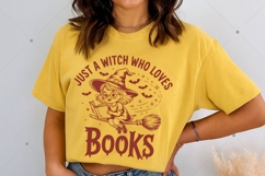 Just A Witch Who Loves Books SVG, Funny Halloween Witch Book Product Image 7