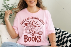 Just A Witch Who Loves Books SVG, Funny Halloween Witch Book Product Image 8