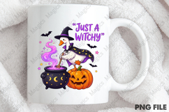 Just a Witchy Goose Halloween PNG Product Image 3