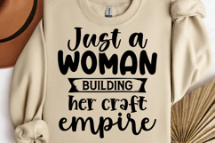 Just a woman building her craft SVG, I love Crafting SVG Product Image 1