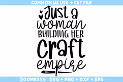 Just a woman building her craft empire SVG, Crafting SVG Product Image 2