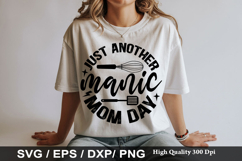 Just another manic mom day SVG - Sarcastic Keychain Design Product Image 1