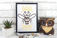 just bee yourself in frame with owl