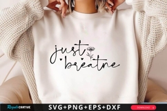 Just Breathe SVG Design Product Image 1
