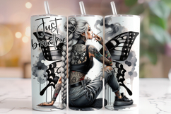 Inspirational Tumbler Wrap PNG, Motivational Quotes Tumbler Product Image 1