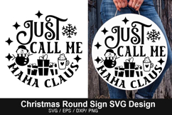 Christmas Round Signs SVG Deign - its beginning to look a Product Image 4